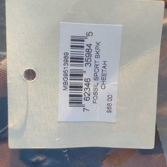 🙀FOSSIL Sport Backpack in Cheetah - Picture 9 of 11